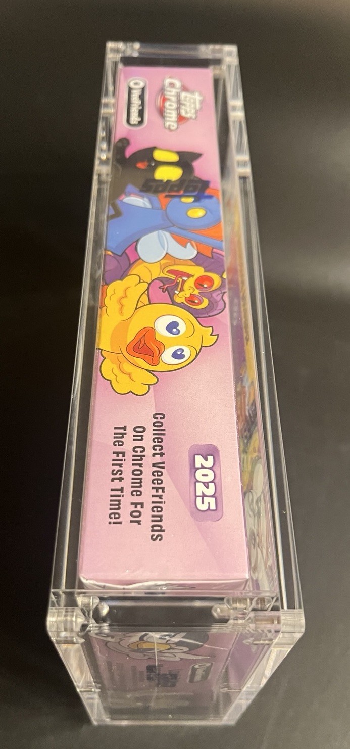 Acrylic Display Case Magnetic Lid FITS 2025 Topps Chrome VeeFriends Hobby Box