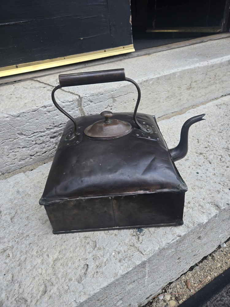 19th Century Copper Ships Tea Pot