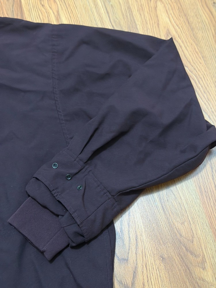 Zero Restriction Pullover Mens Large Golf Windbreaker Mock Neck Lightweight