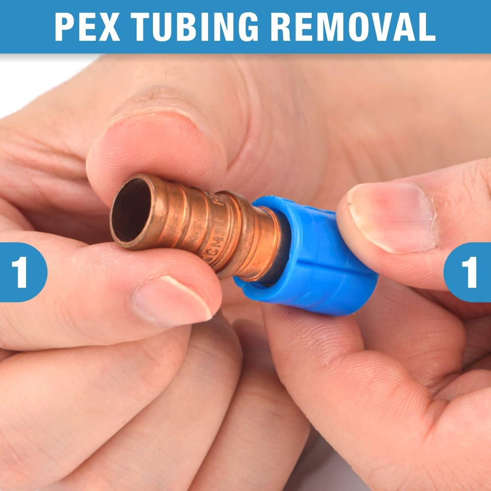 PEX Crimp Fitting Removal Tool for Removing 1/2", 3/4", 1" PEX Copper Crimp