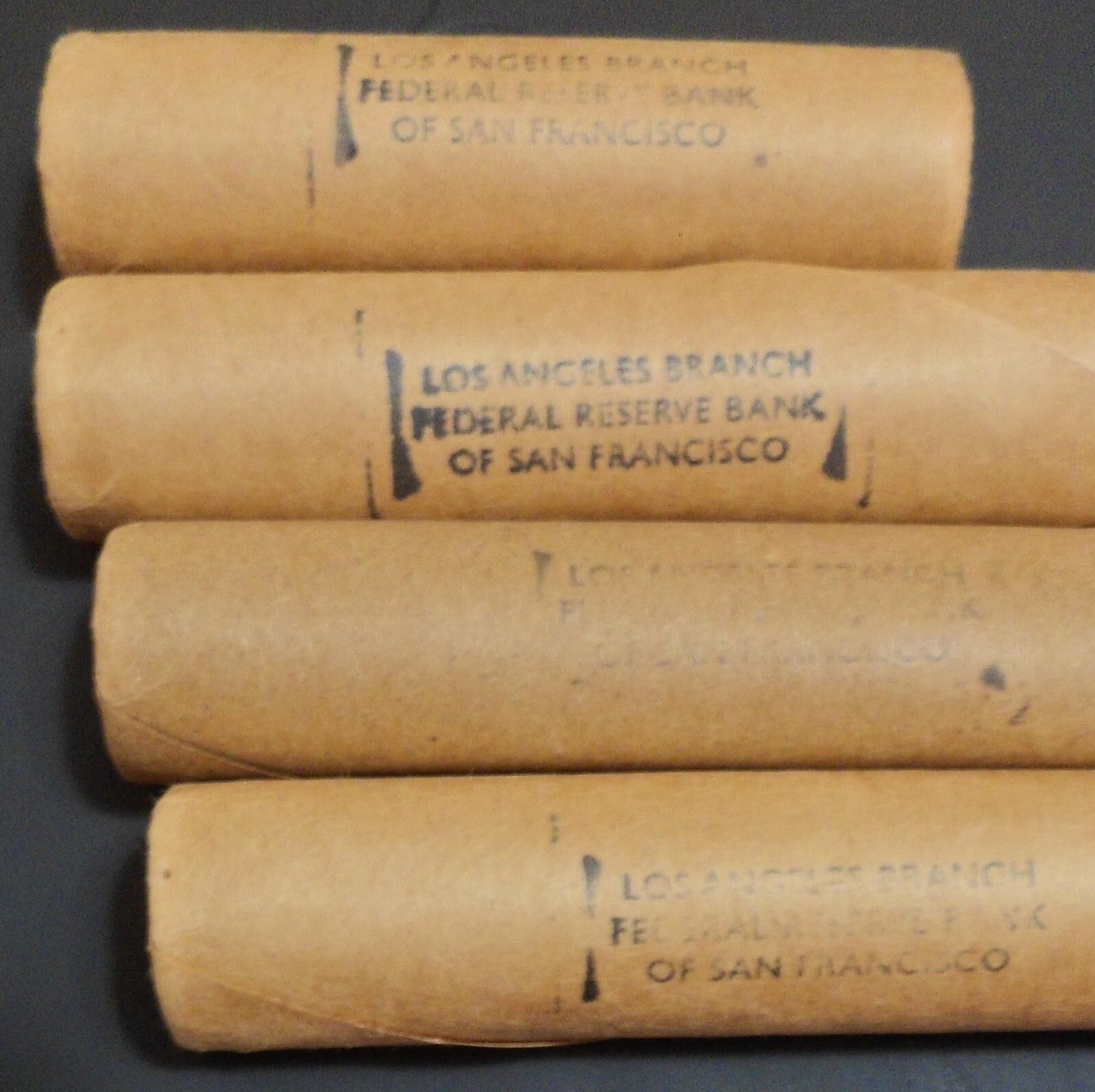 Vintage Penny Roll Mix Small Cents Indian Head Both End San Francisco Wrap Rare!