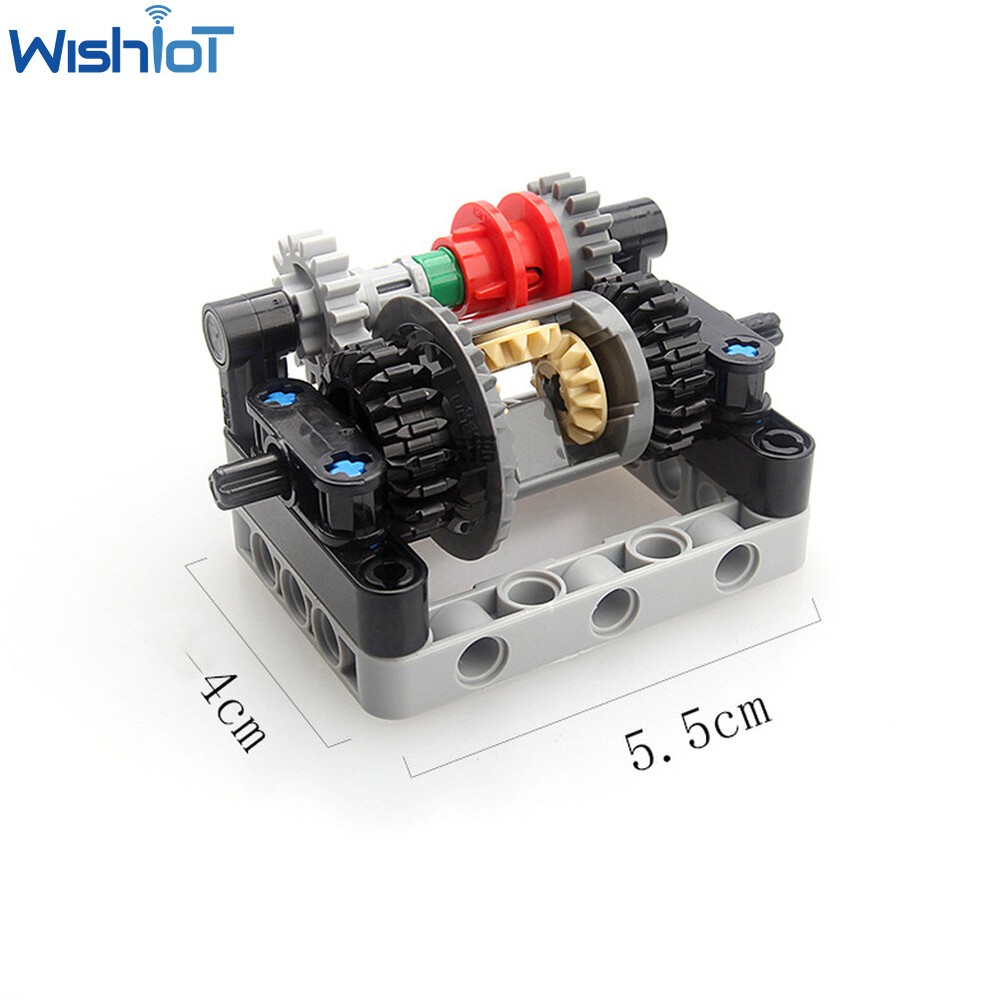 Self-Locking Bricks MOC Technical Parts Building Blocks Differential Gears Kits