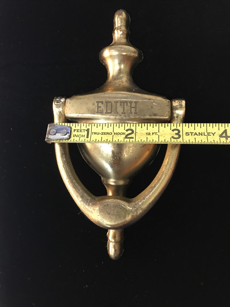 Vintage Style Brass Door Knocker (Edith)