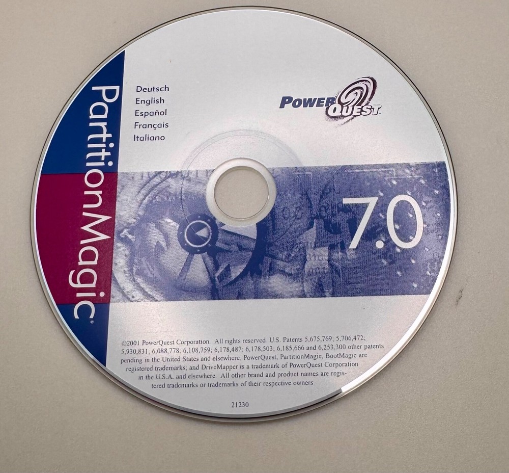 Power Quest ® Drive Image ®  7.0 On CD ROM