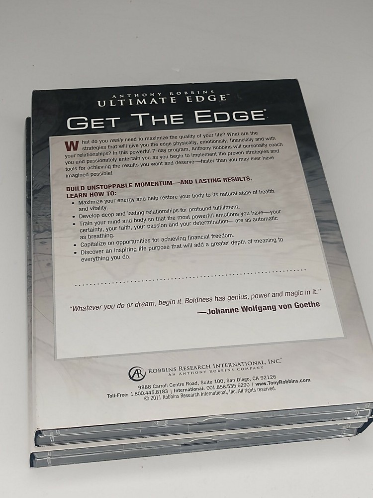 Anthony Robbins Get the Edge 7 Day Program 8 CDs Audio Life Transformation