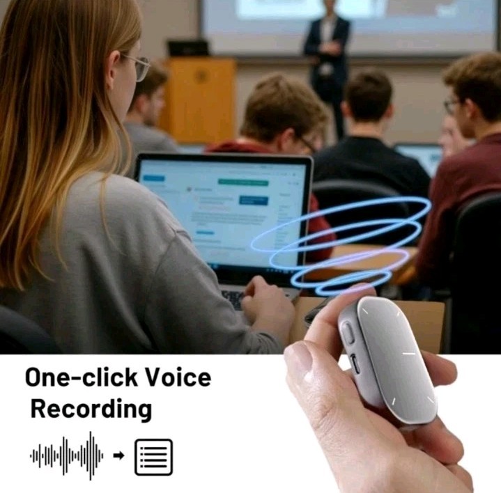 Cheerdots2 Detachable - AI Voice Recording, ChatGPT App Support - Silver