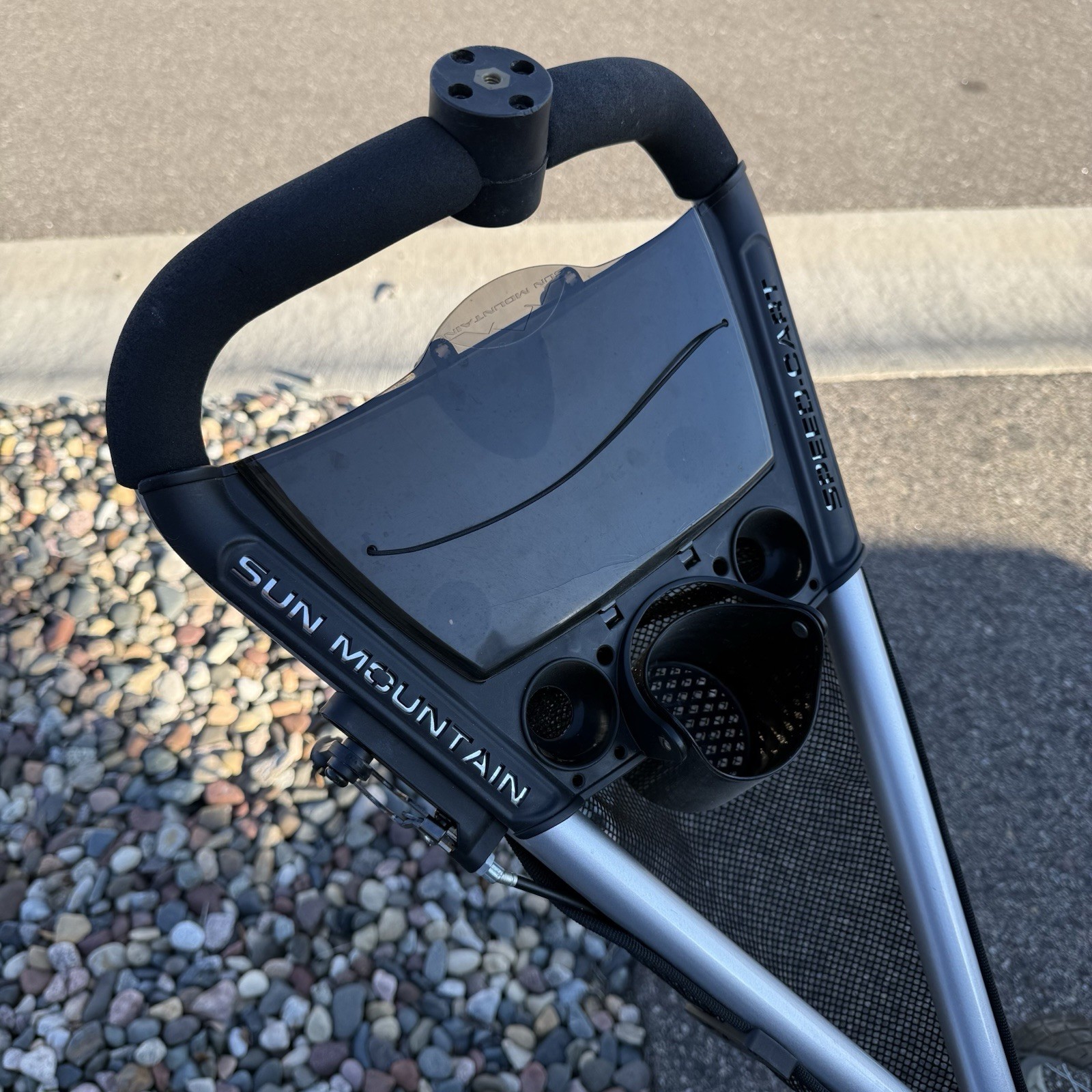 Sun Mountain Speed Cart V1 3 Wheel Golf Bag Cart Foldable Gray