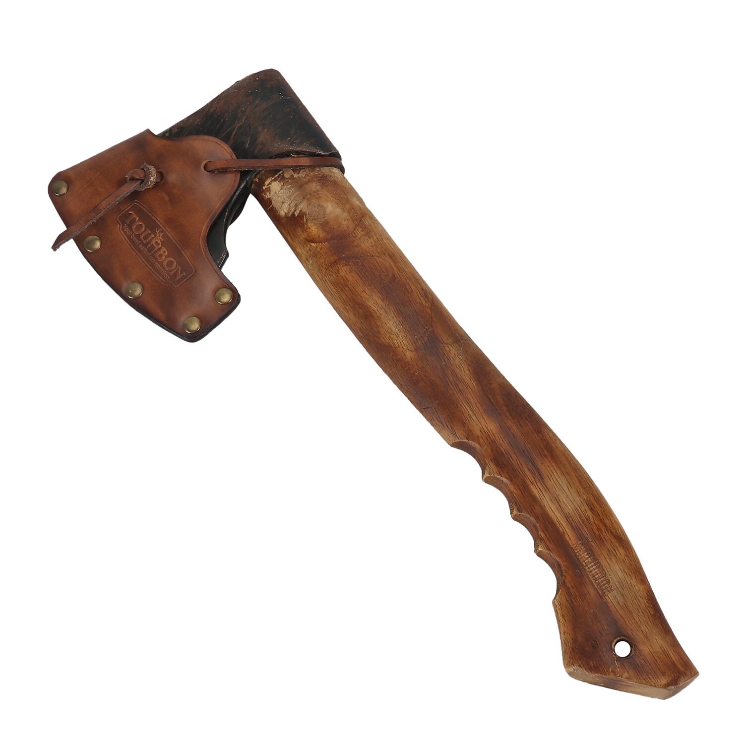 Tourbon Genuine Leather Axe Holder Hatchet Lanyard Blade Mask Sheath Head Cover