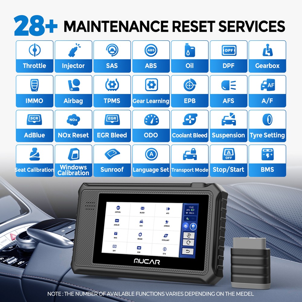MUCAR VO6 128+ Vehicle Coverage OBD2 Scanner All Systems Auto Diagnostic Scanner
