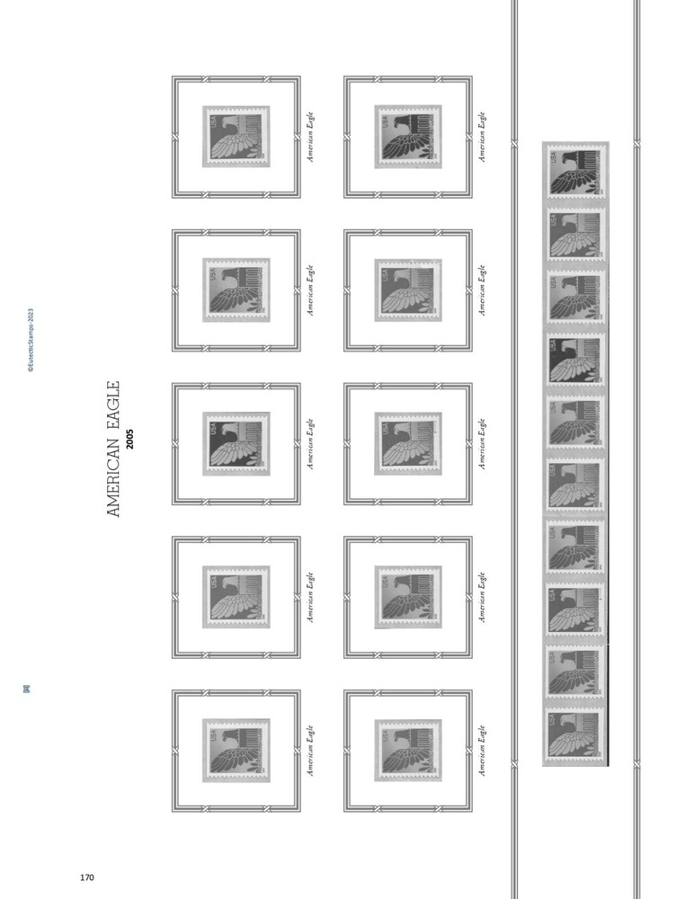 2005 U.S. Regular Issue Singles COMPLETE Supplement (White Ace Alternative)