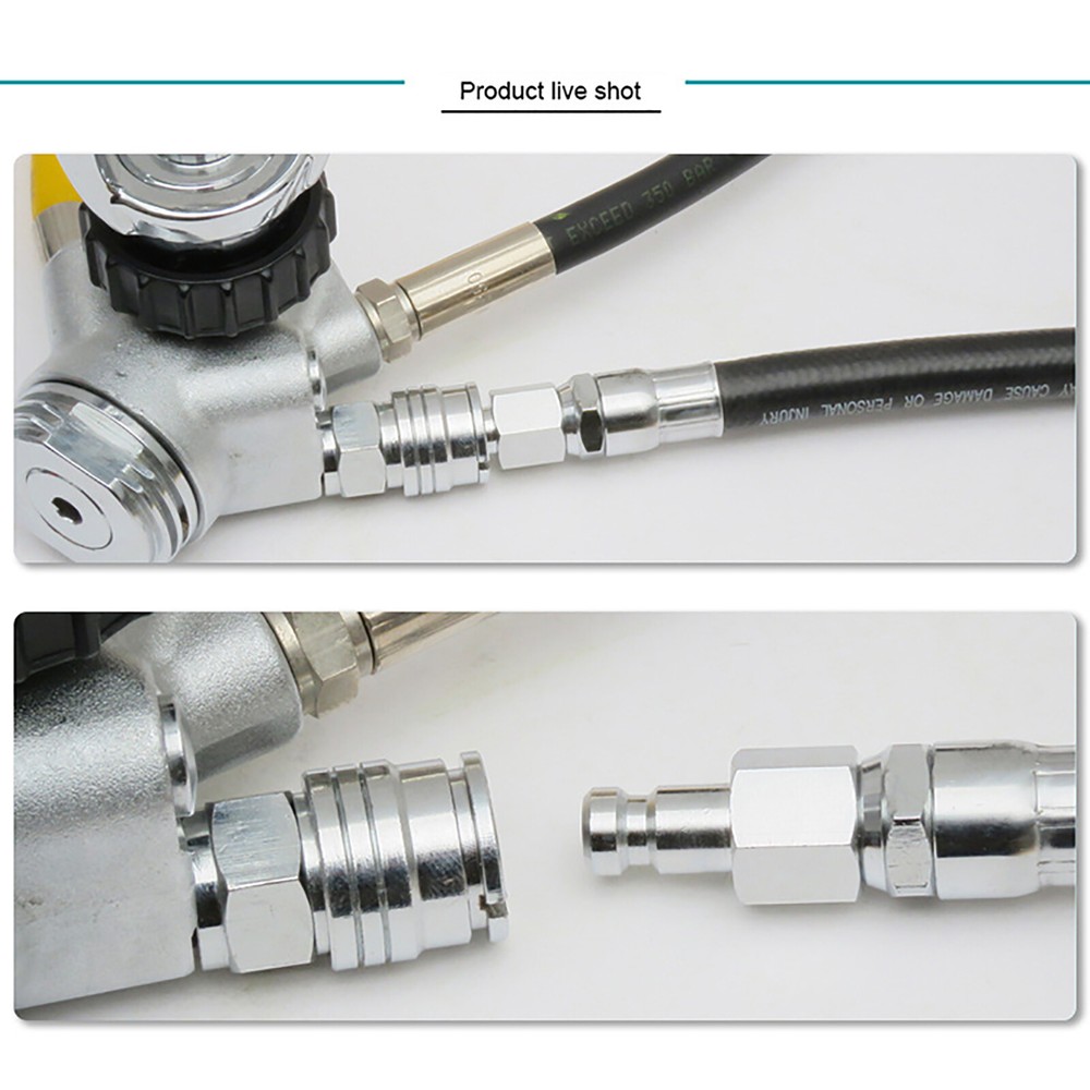 Scuba Diving BCD Regulator Adapter LP Quick Disconnect Release Adapter