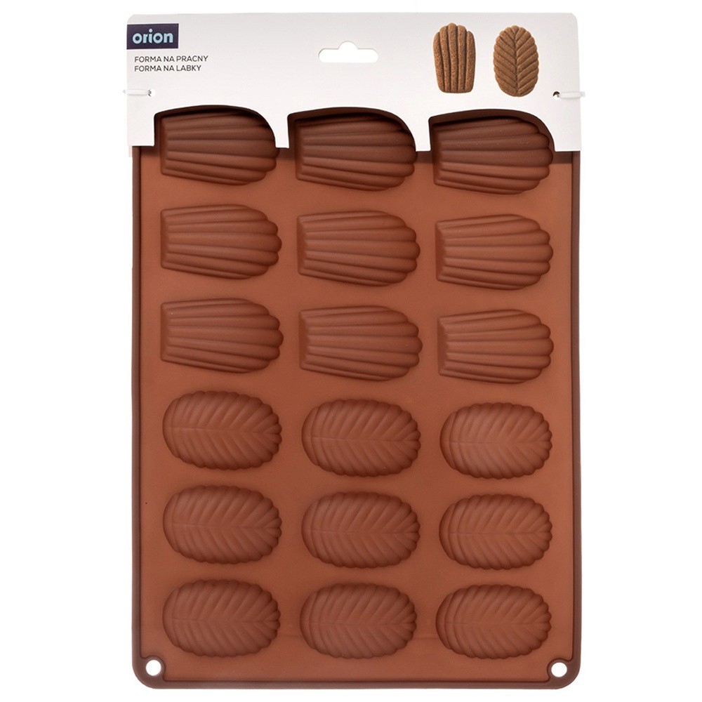 Chocolate mold, cookie mold, silicone baking mold, shell and leaf shape,...