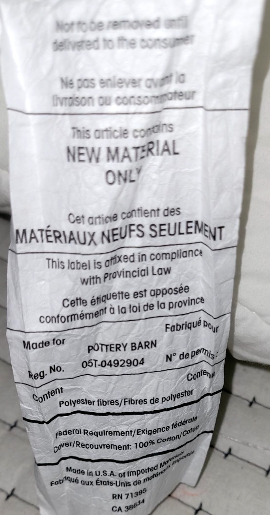 Pottery Barn PB Teen Duvet Insert Filler Queen White 91x89 Polyester Cotton
