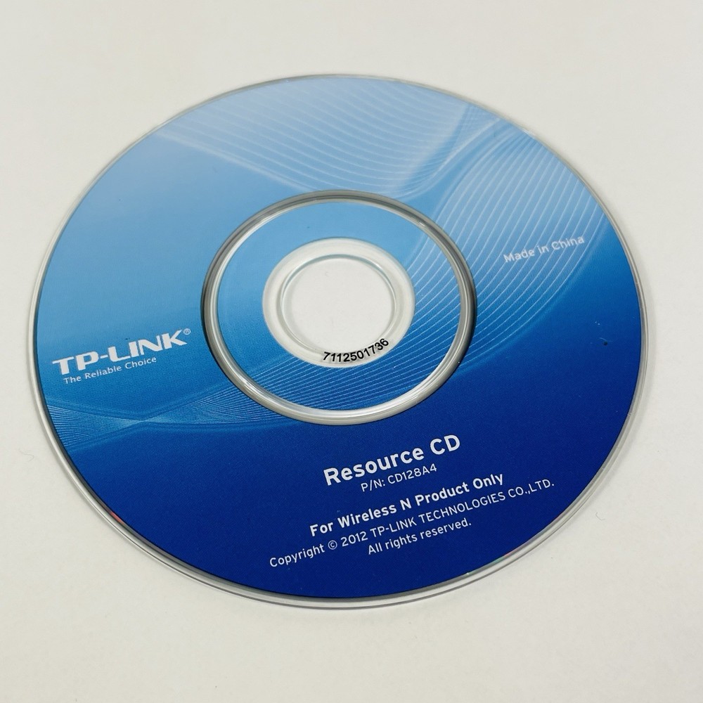 TP Link Resource CD for Wireless N Product Only 2012