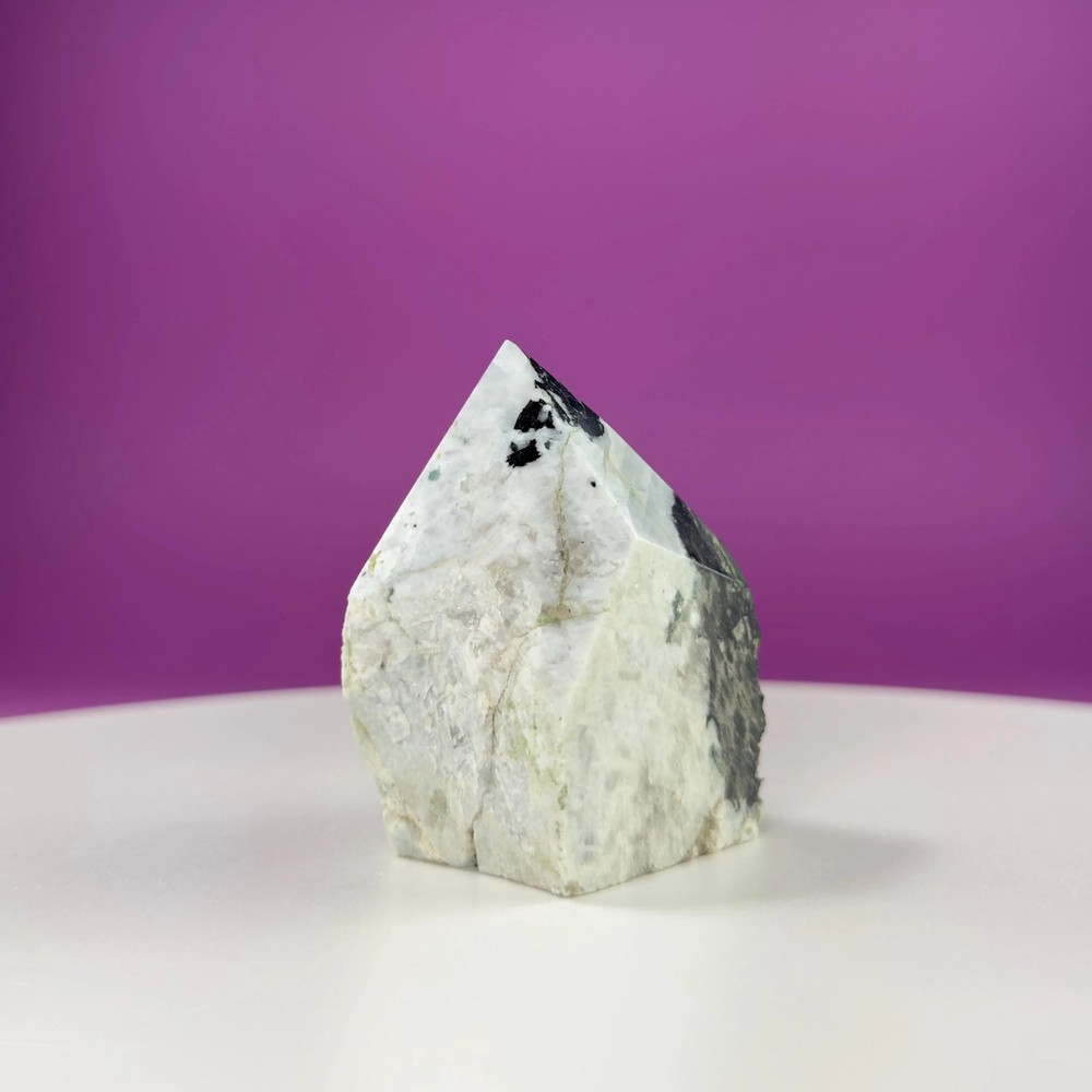 Rainbow Moonstone Top Polished Point