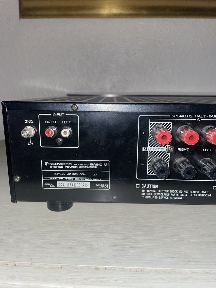 KENWOOD Stereo Power Amplifier Model Basic M1
