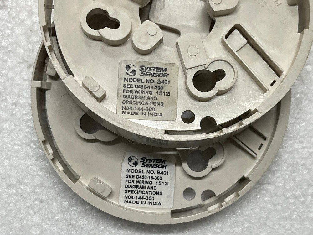 2Qty System Sensor 1151 Smoke Detector Head With Base B401