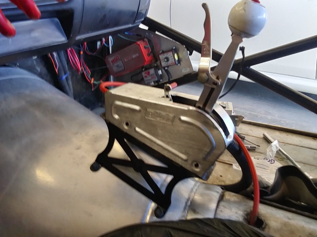 Sheldon Machine 7 in. Tall Tunnel Mount Shifter Stand | B&M, Hurst, TCI, etc.