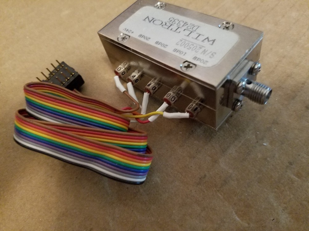 Wiltron D24335 Programable Step Attenuator 0-70dB RF Microwave SMA 24V #205002