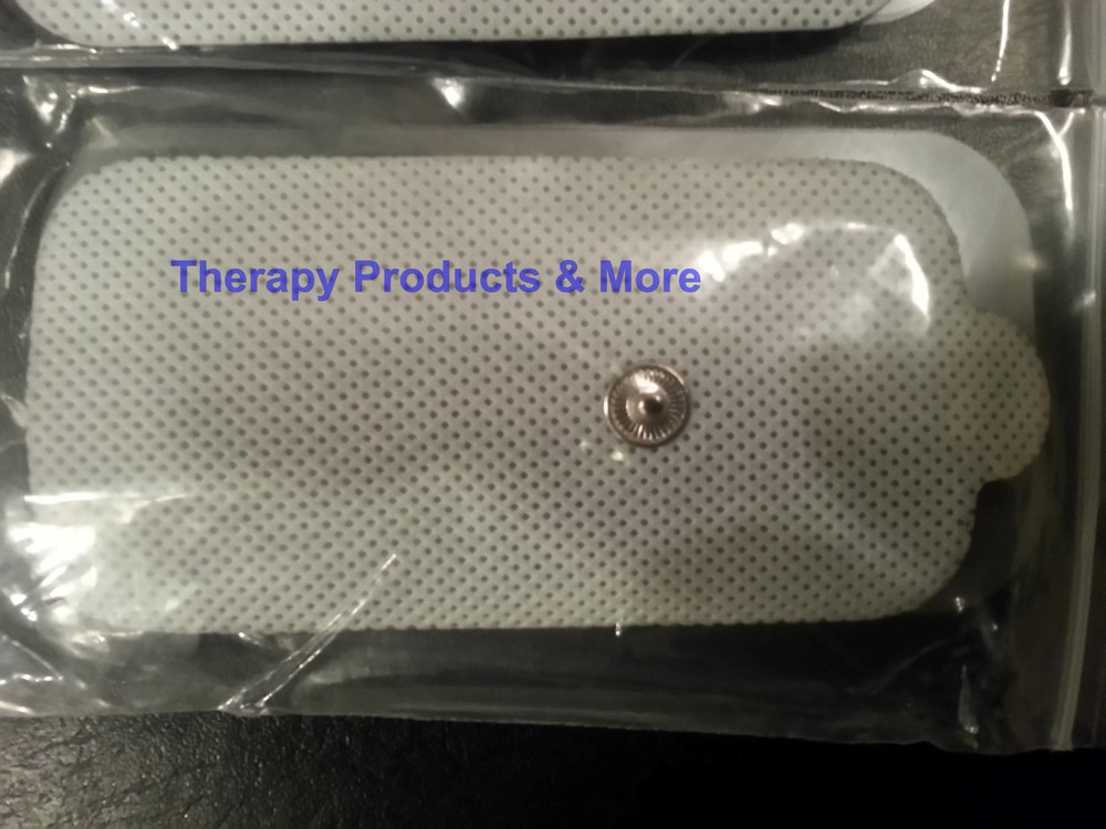 XL Replacement Electrode Pads (4) Rectangular PALM & ECHO Massager Compatible