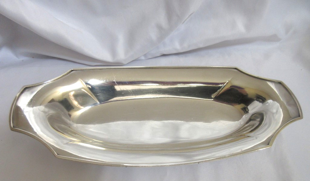 Vintage Wilcox Silverplate Small Footed Serving Relish Tray 10.25" x 4.75"