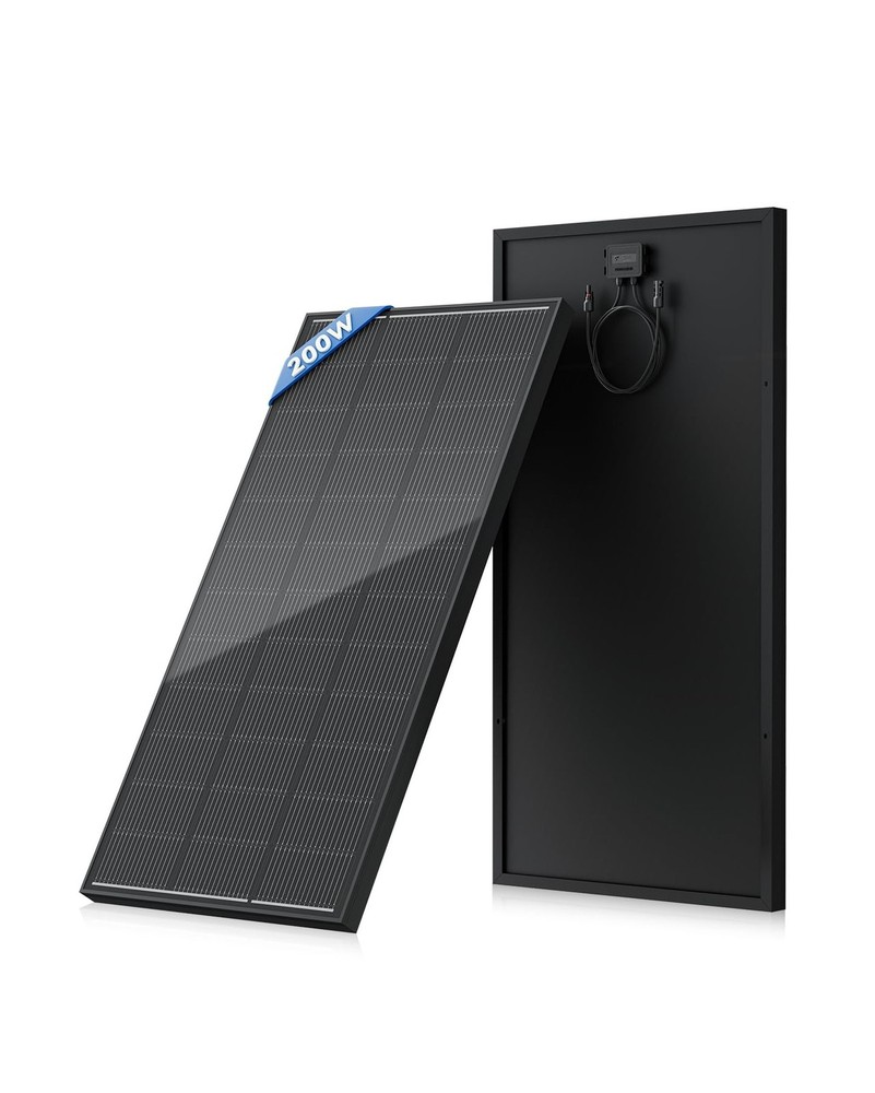 200 Watt Solar Panel 18BB, 25% High Efficiency, N-Type 12V 200W Solar Panel, ...