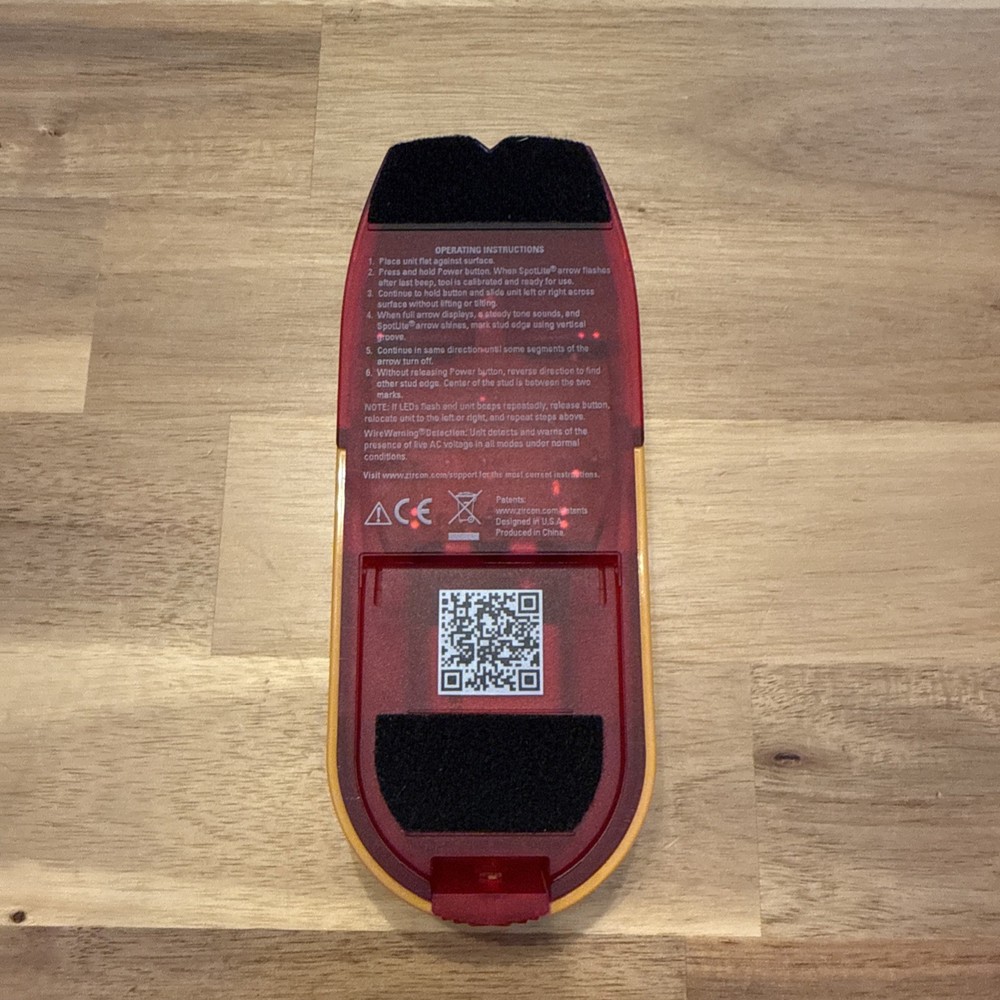 Zircon StudSensor HD35 Stud Finder 3/4" w/Wire Warning Detection Edge Finding