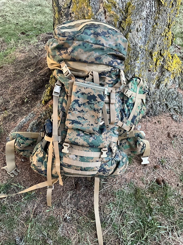 Custom USMC Accessory Pouch - ILBE Digital Marpat Molle Compatible (10 x 13")