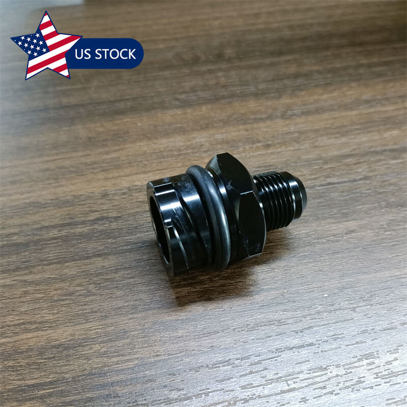 Billet Black Valve Cover Oil Cap w/ -10 AN Fitting for LSX LS1/LS6/LS2/LS3/LS7