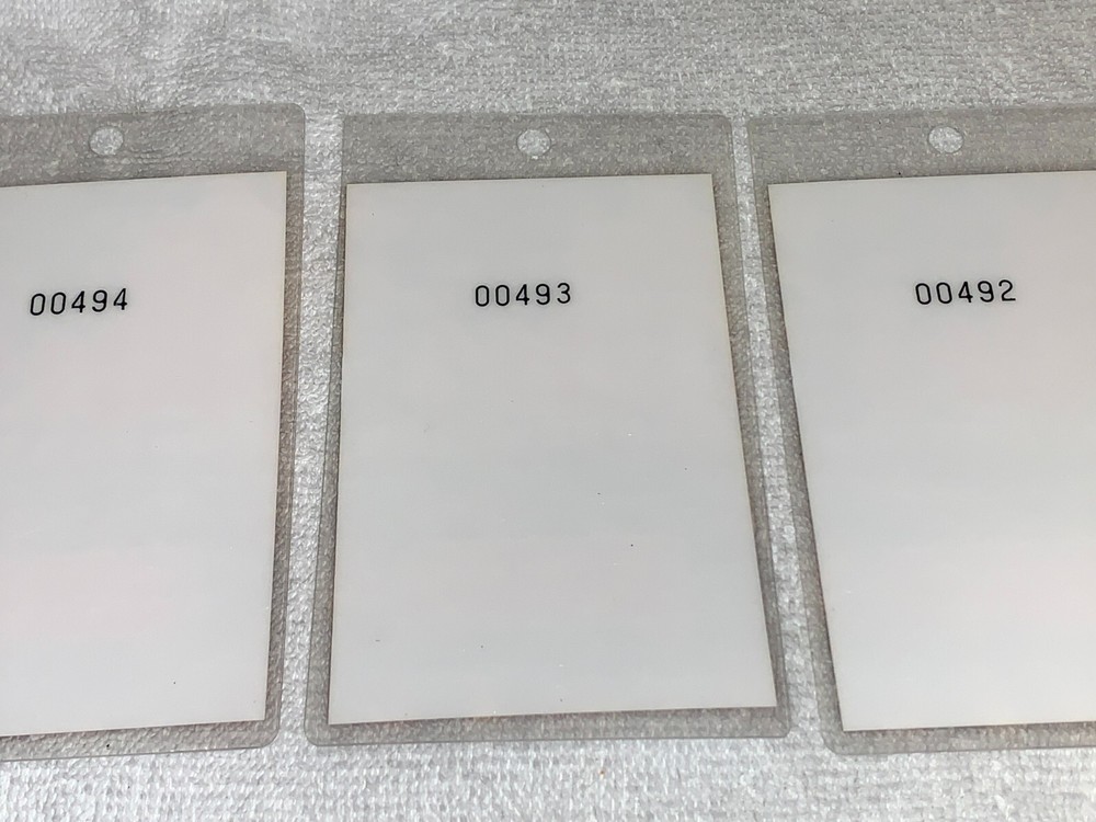 KISS 3 Unused Passes Laminated convention ticket pass Paul Stanley Gene Simmons