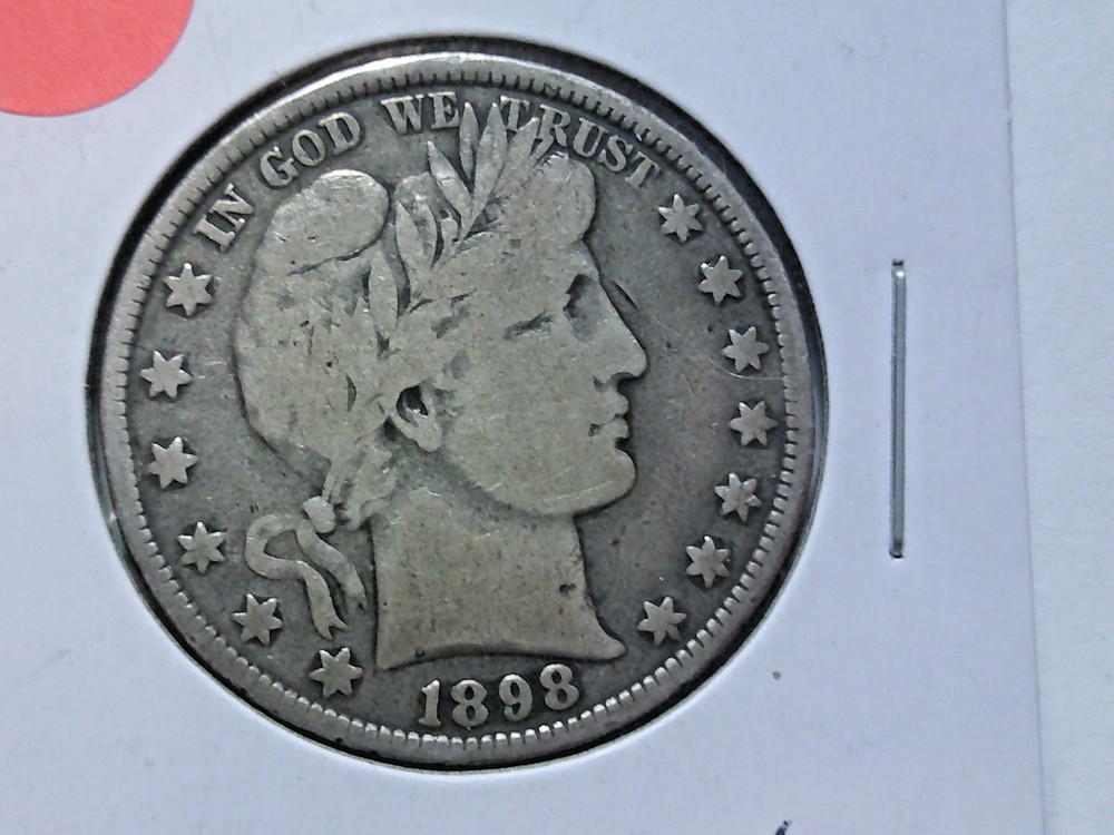1898-P Barber Half Dollar