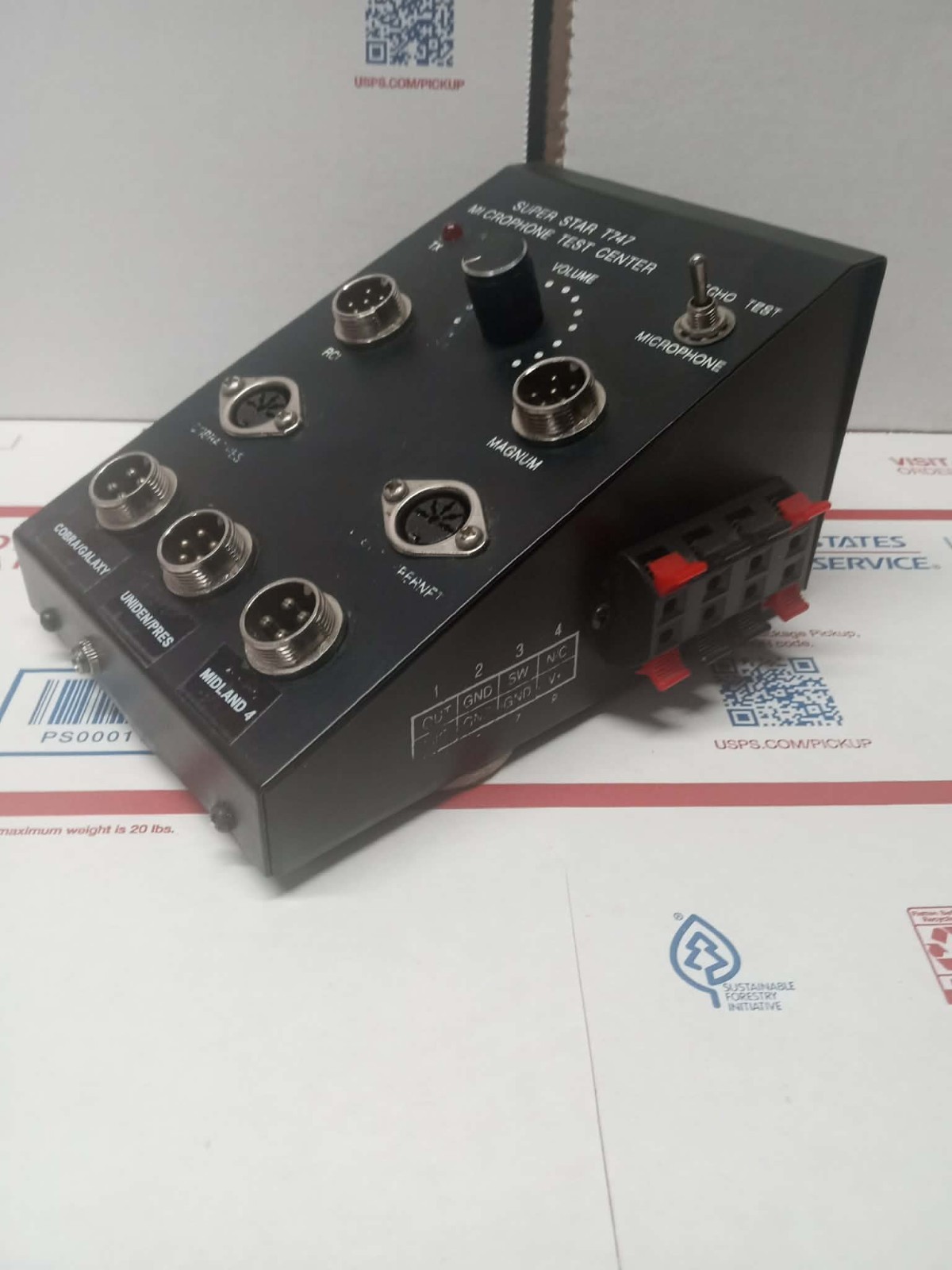 Superstar T747 CB Microphone Test Center