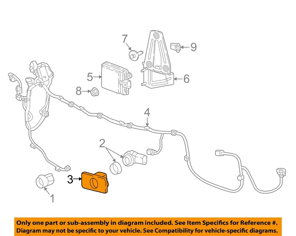 GM OEM 17-19 Acadia Bumper Components-Park Sensor Bracket 23223698