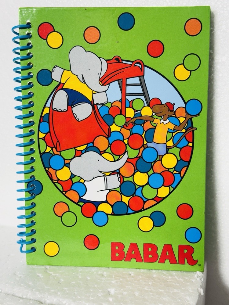 Babar Wire Notebook 5x7 Unused