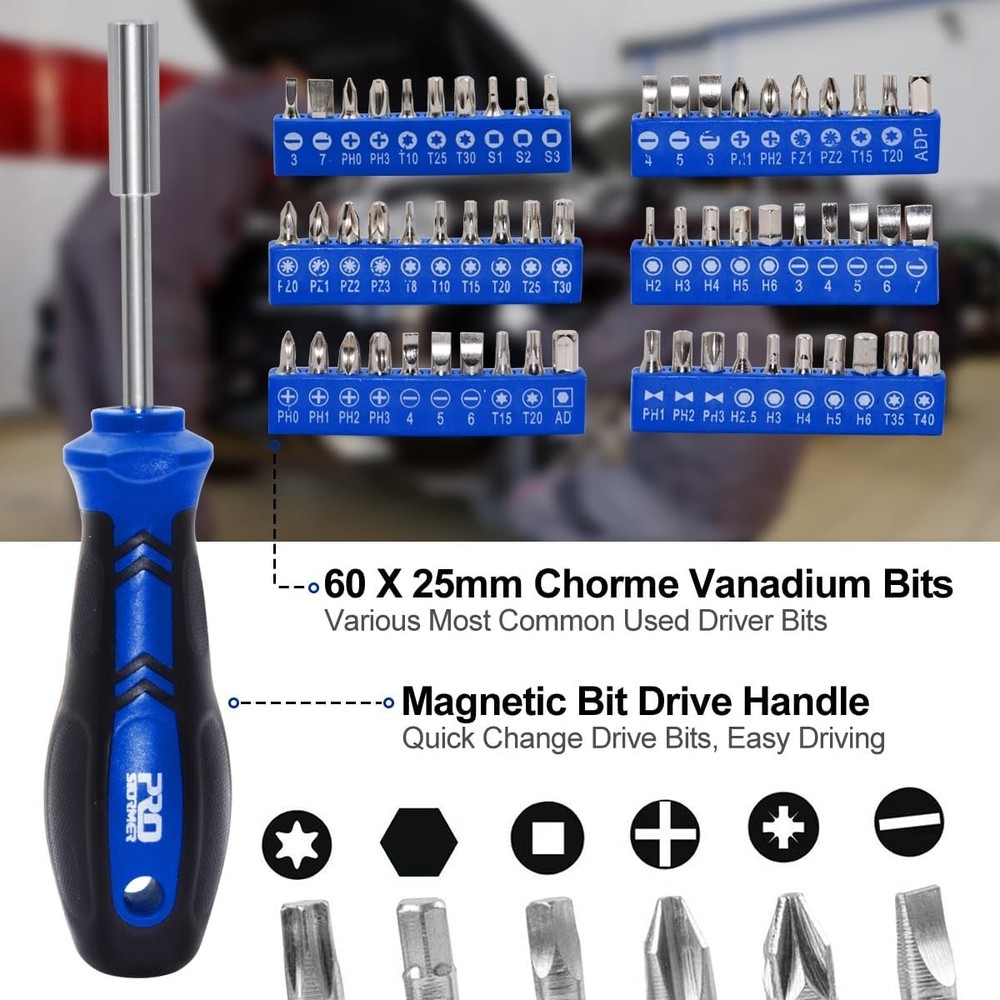 Prostormer 240-Piece Mechanics Tool Set, General Assorted
