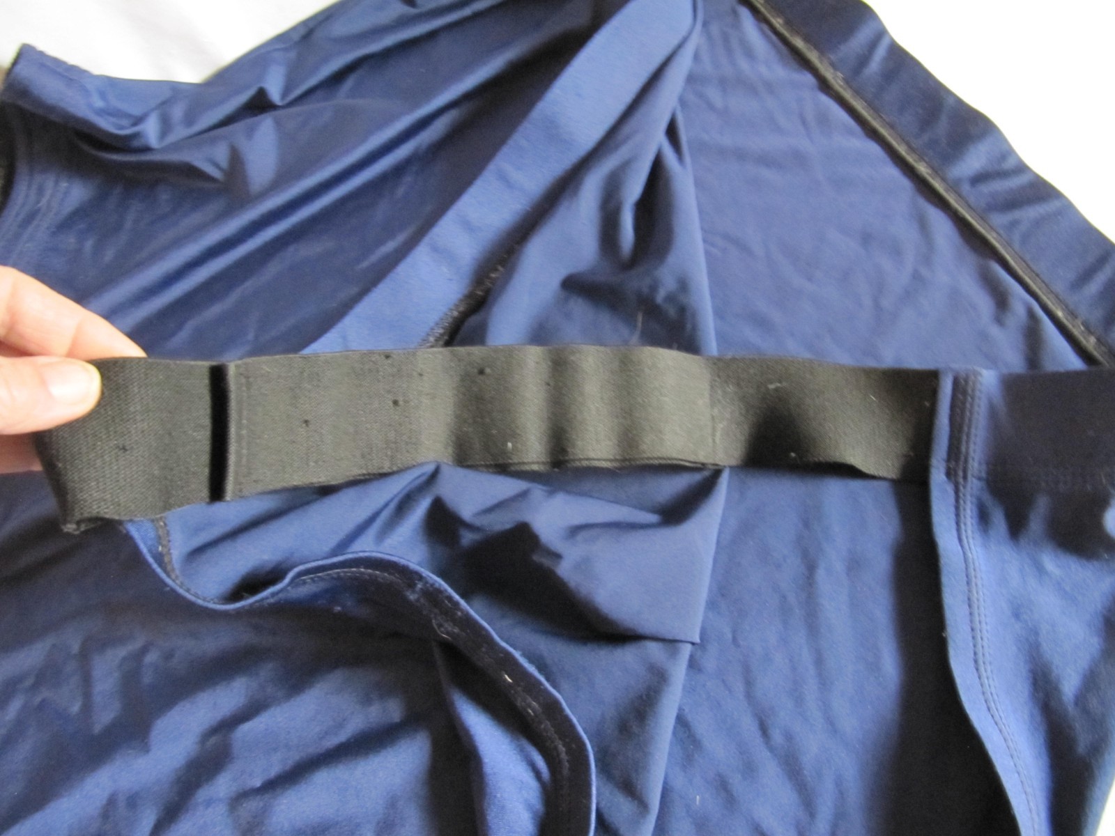 Sleazy Sleepwear for Horses Solid Blue Shoulder Guard Size Large