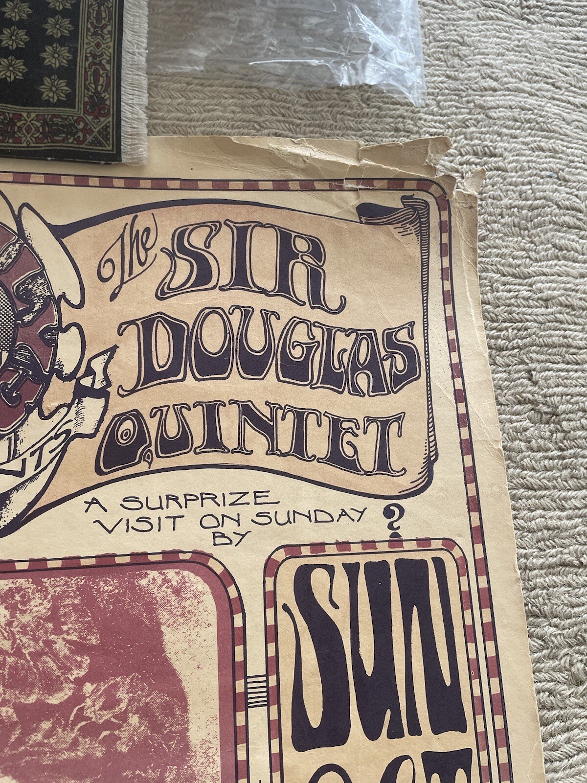 1966 BIG BROTHER & THE HOLDING CO. Sir Douglas Quintet, FD-30 Family Dog Poster