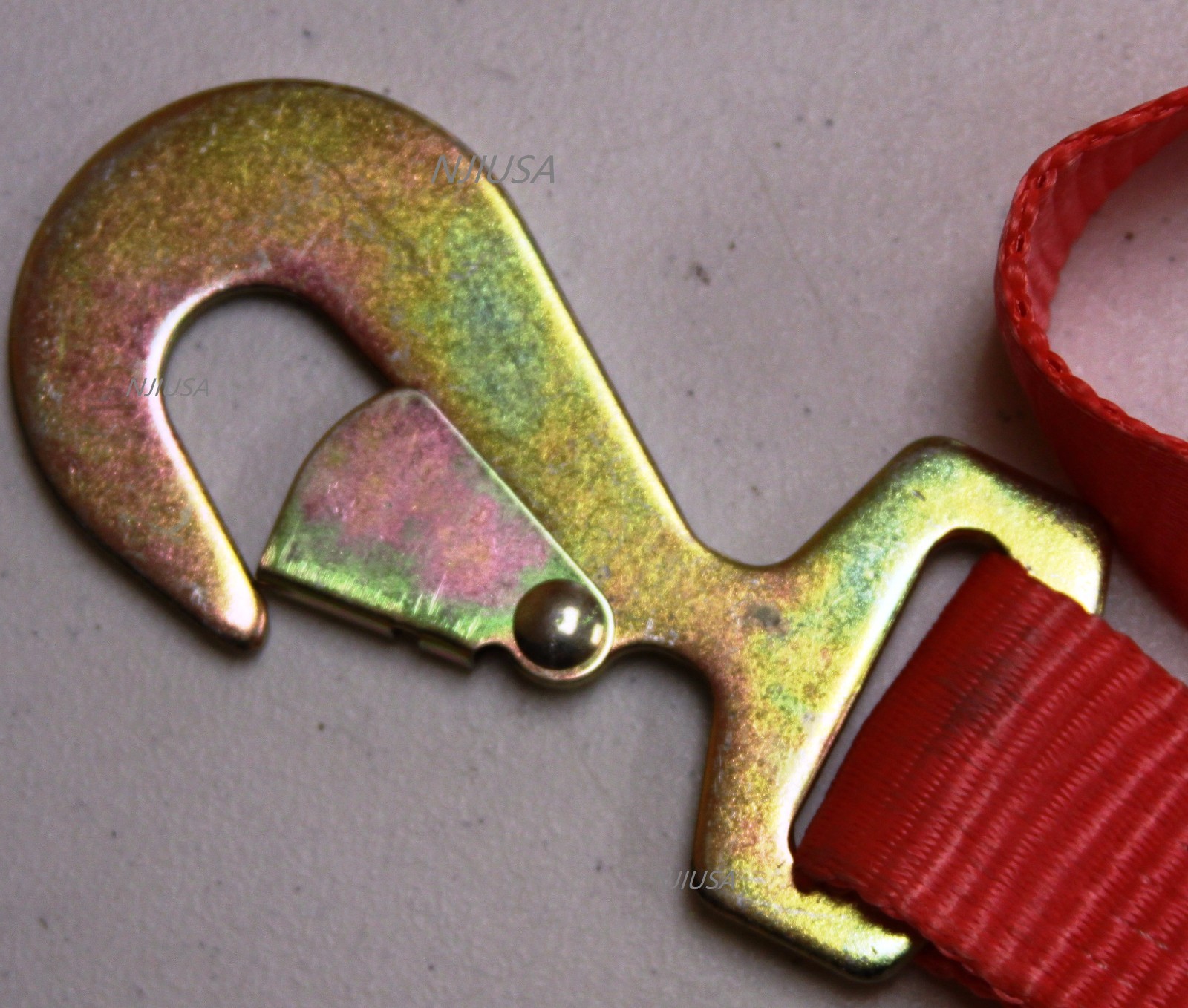 4x Sets Car Hauler Trailer Auto Tie Down Ratchet Tow Kit w/ 36" Axle Straps RED