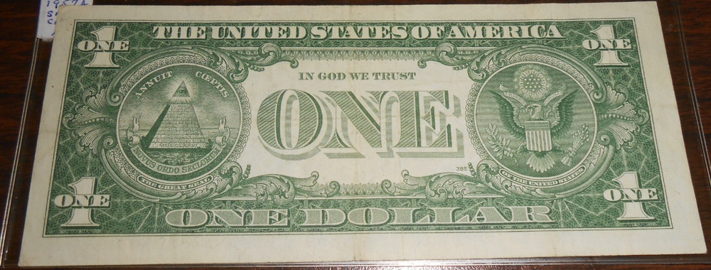 1957 A $1 Silver Certificate H 87670384 A