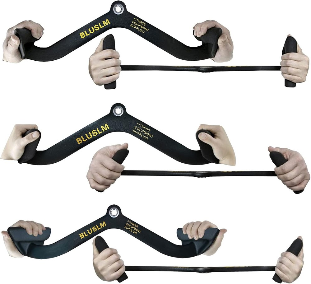 Pull Down Bar for Cable Machine, Attachments T-bar V-bar Cable Attachment