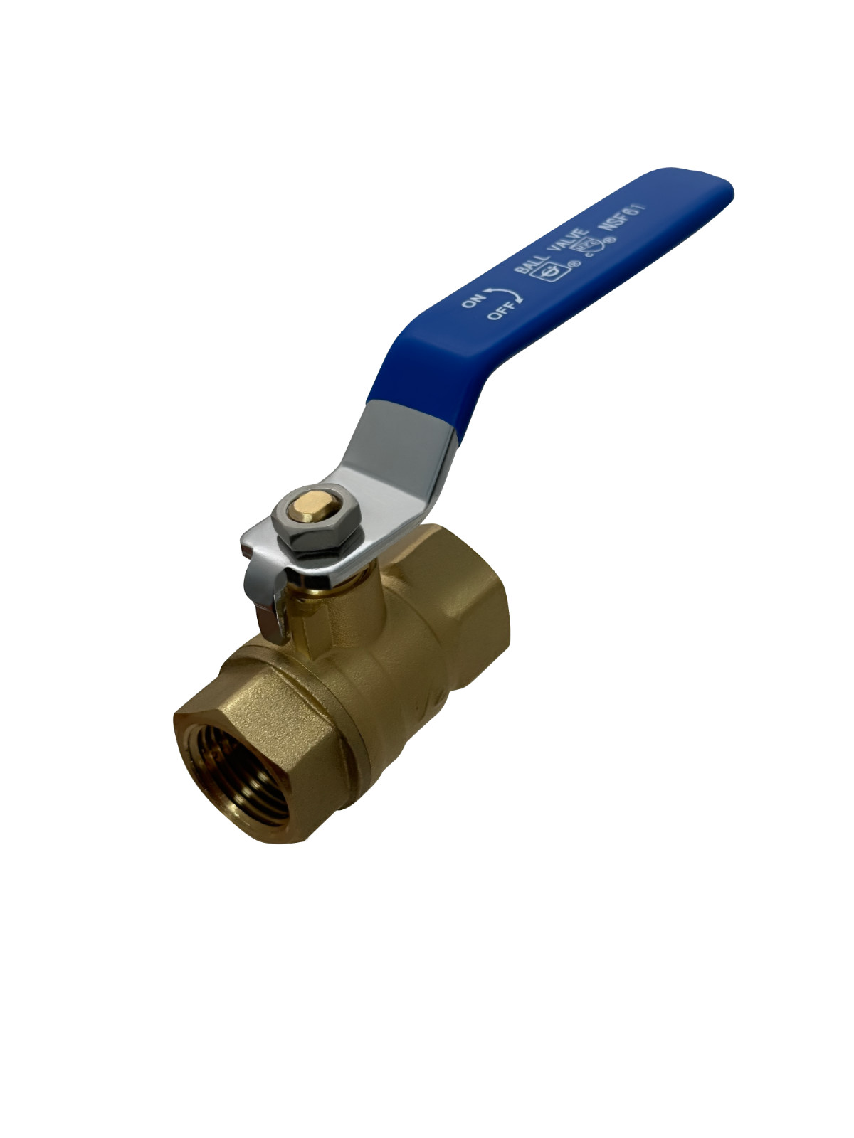 1 Pack XFITTING 1/2" Female NPT Threaded Ball Valve, Lead Free Brass, WOG