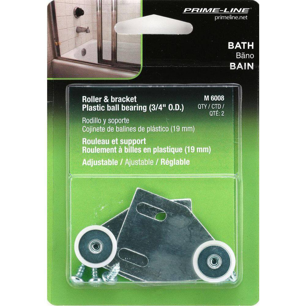 Tub Enclosure Roller and Bracket (2-Pack)