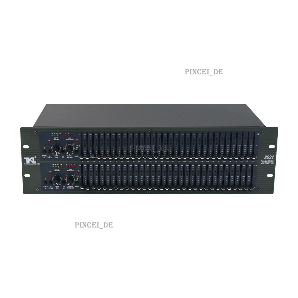 TKL-2231 Dual 31-Segment 2U High Performance Equalizer with Amplitude Limiter