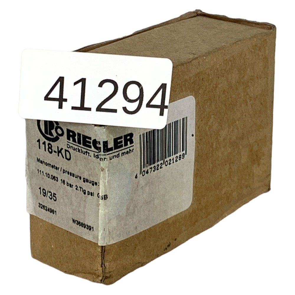 RIEGLER 118-KD Pressure Gauge
