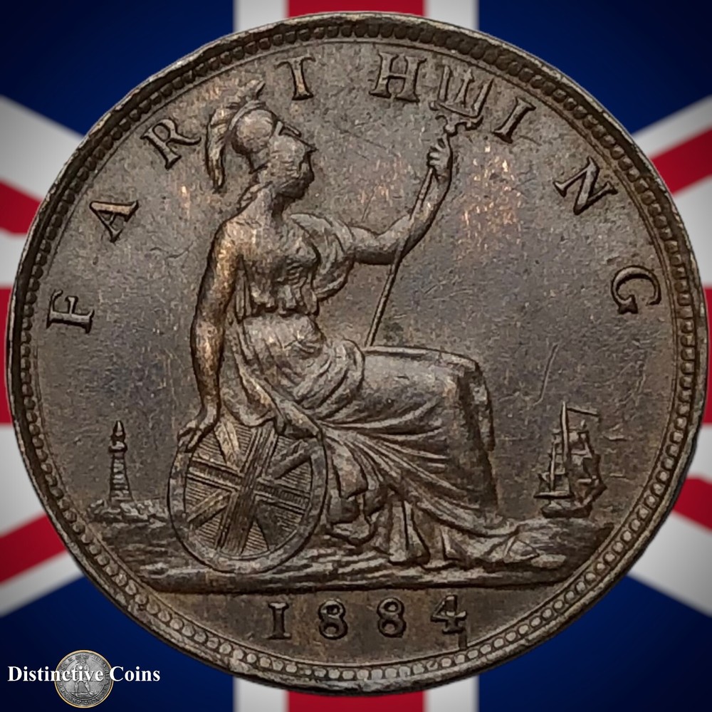 Great Britain 1884 Farthing 1/4d GB4110