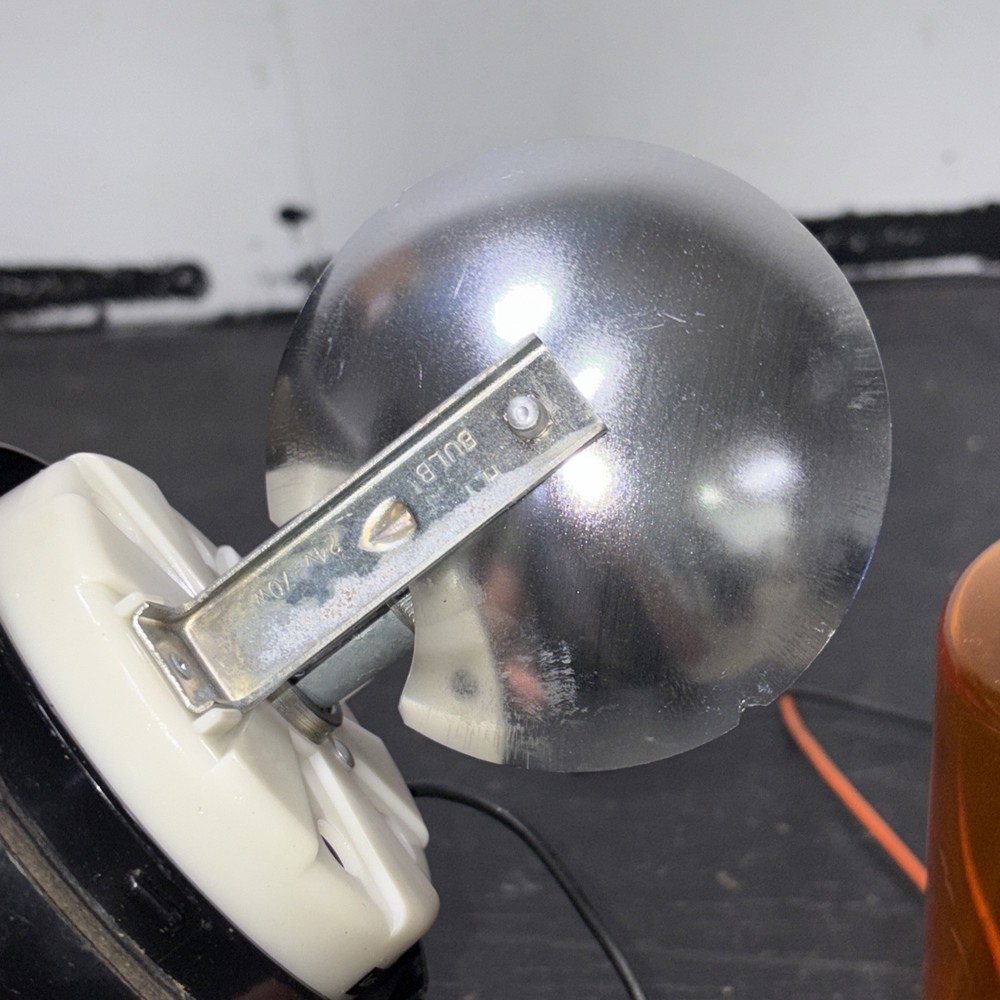 Lucas Amber Light BL6 Beacon Warning Light Tested Working Needs REWIRED