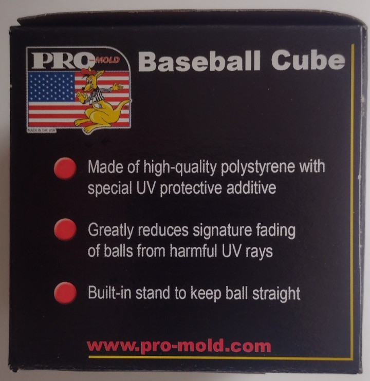 (8) Pro-Mold Plastic Baseball Cube IV 2 Pc Displays w/stand NIP 5yr UV Stackable