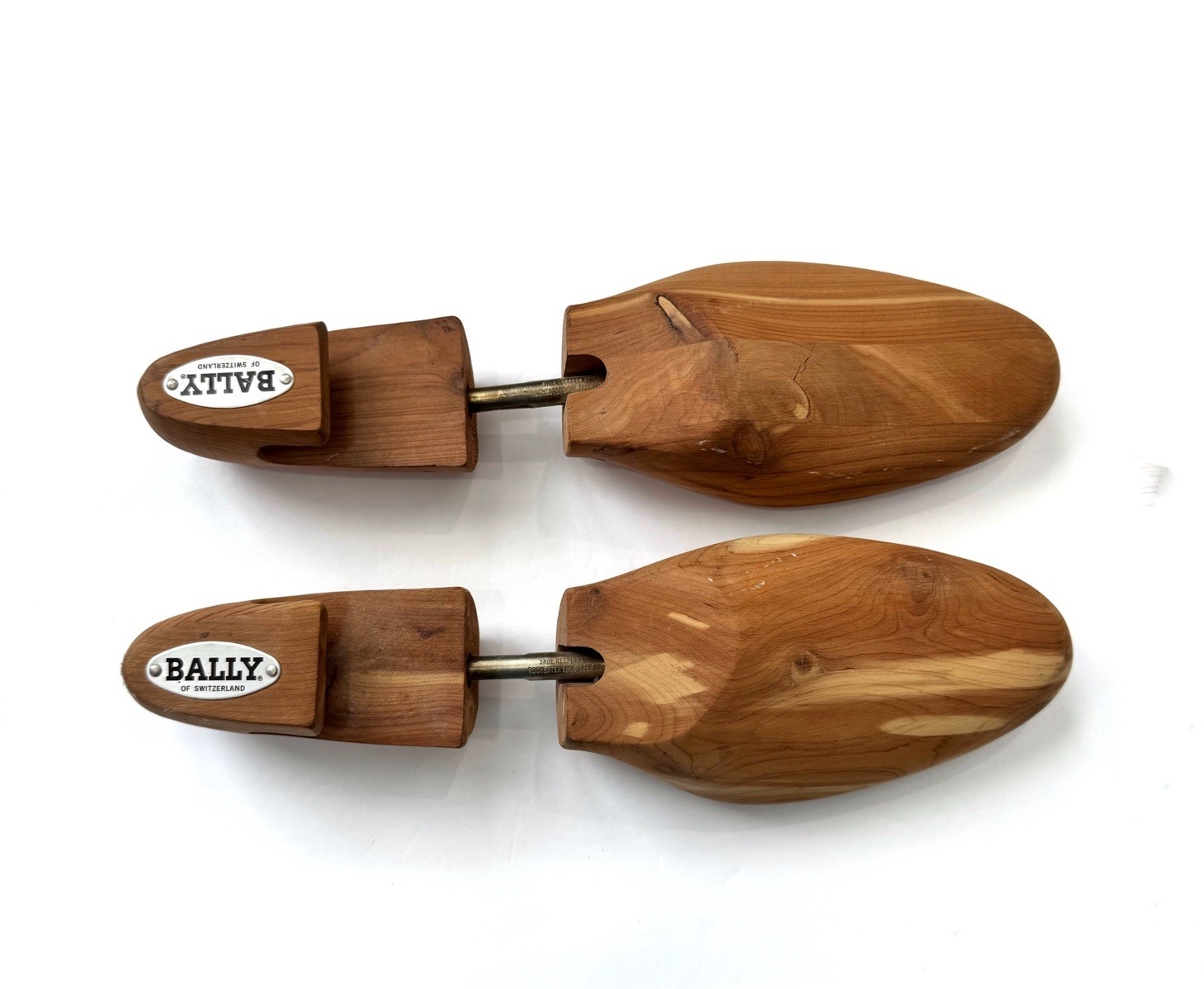 Bally of Switzerland Cedar Wood Shoe Trees Adjustable Size XL Shape Keepers
