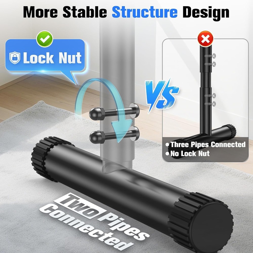 Adjustable Dip Bar Station, Heavy Duty Parallette & Parallel Bars, 400LBS Sta...