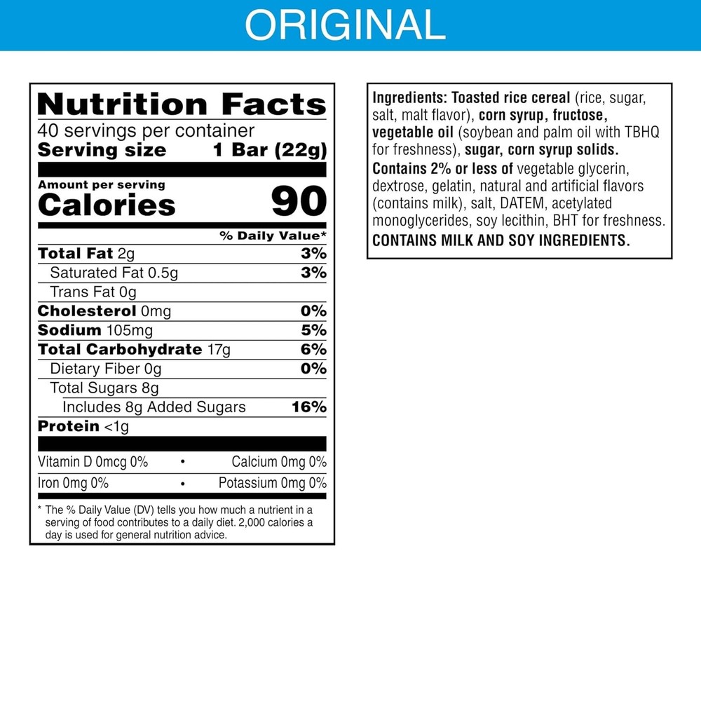Rice Marshmallow Treat Bars Pack